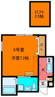 リバティネクストケイティー【2階】の間取り
