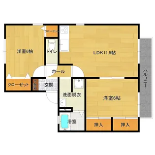 スタンガーデン【2階】の間取り