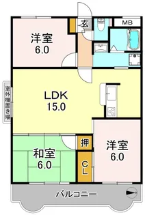 ツールド平野【3階】の間取り