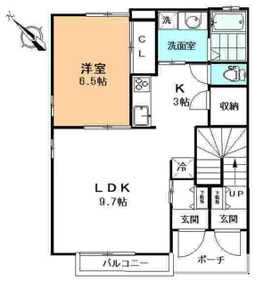 アムール成城【1階】の間取り