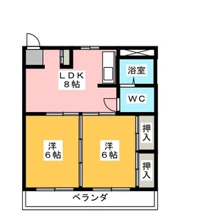 コーポ静岡【9階】の間取り