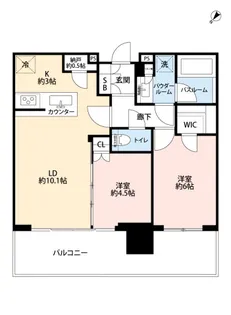 シティタワーズ東京ベイ CENTRAL TOWER【21階】の間取り