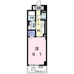 シエロ フィオーレ【6階】の間取り