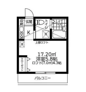 プラナス妙蓮寺 III【1階】の間取り