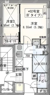 ラヴィエール秋葉原【4階】の間取り