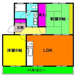 ストークマンションI【2階】の間取り