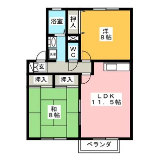 グランホリゾンD【1階】の間取り