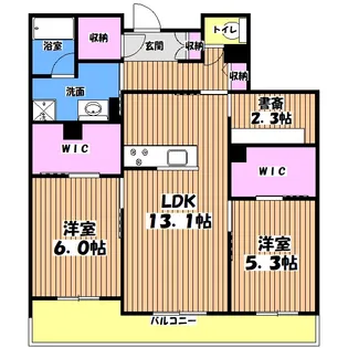 セントリビエ南平【3階】の間取り