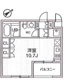 大田西馬込レジデンス【3階】の間取り