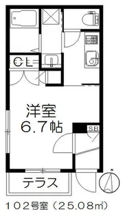 グランデ セレサ【1階】の間取り