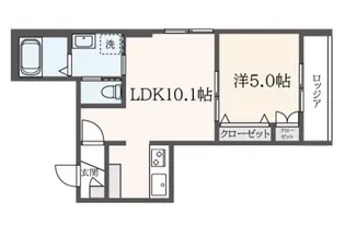 ミーレ高井戸【2階】の間取り
