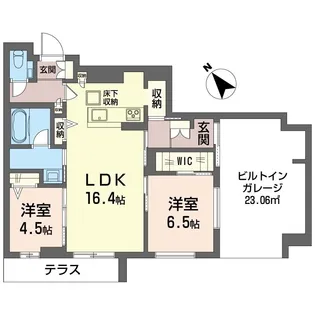 ベルヴェデーレ【1階】の間取り