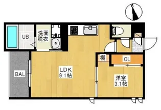 Regalest Shingu【1階】の間取り