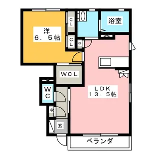 アムール3 D棟【1階】の間取り