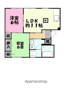 フォーレスとびたけ【2階】の間取り