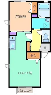 コートクラディス(ShaMaison)【2階】の間取り