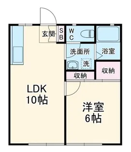 グレースハイツ【1階】の間取り
