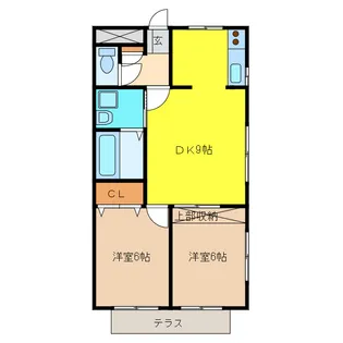 アバジュール扶桑【1階】の間取り