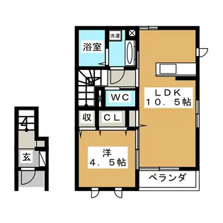 Sky Hills【2階】の間取り