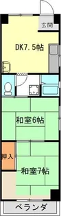 メモリアルハウス【2階】の間取り