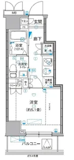 ミテッツァ北品川【7階】の間取り