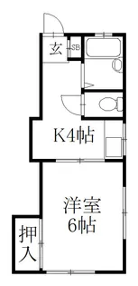 レピュート関根【2階】の間取り