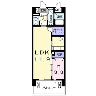 レジデンス・ポプラ【2階】の間取り