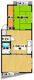 メゾンウエダ【3階】の間取り