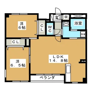 ルミエール園原【3階】の間取り