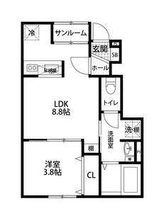 シュアネスIII【1階】の間取り