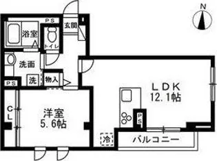 ディーズプラス東大島【3階】の間取り