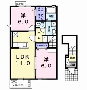 ルシード II【2階】の間取り