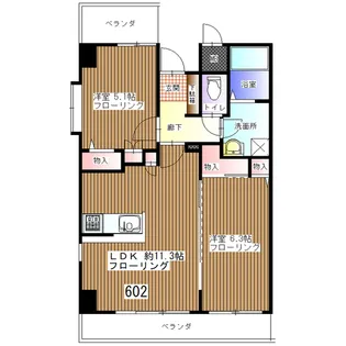 プリマヴェーラ参番館【6階】の間取り