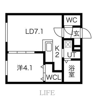 Flap平岸【2階】の間取り