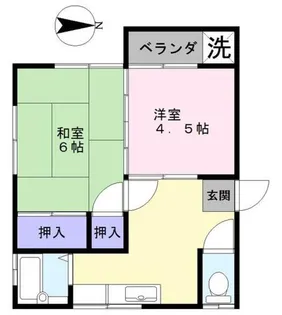 コーポ八潮【2階】の間取り