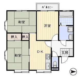コーポ藤【1階】の間取り