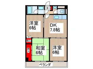 ヤマノベ第八ビル【4階】の間取り