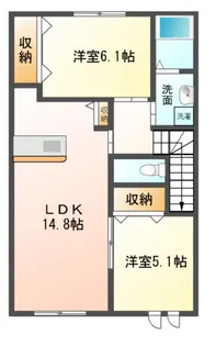 コンプリートプレイス【2階】の間取り