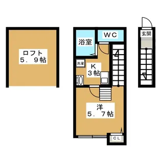 グリーンリーフ国立【2階】の間取り