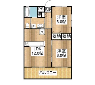 メルベーユぴさい【1階】の間取り
