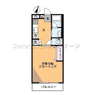 自由が丘第一コーポ【3階】の間取り