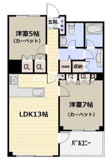 ボナールつつじヶ丘【4階】の間取り