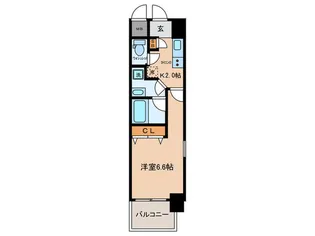 プレジオ東天満【3階】の間取り