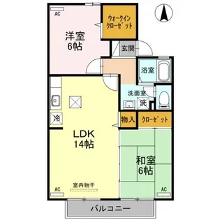 ヴィルヌーブ経堂【1階】の間取り