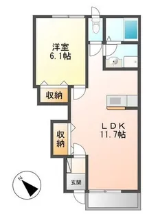 ベル・グラース【1階】の間取り