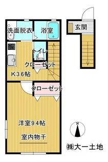 コンフォートグレイスA棟【2階】の間取り