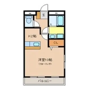 クライムドア【3階】の間取り