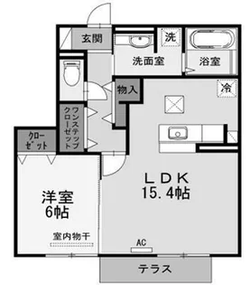 リュクレールA【1階】の間取り