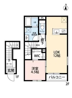 リーブルファイン三郷新和III 2号棟【2階】の間取り