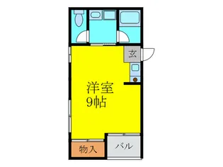 パレス住吉【1階】の間取り